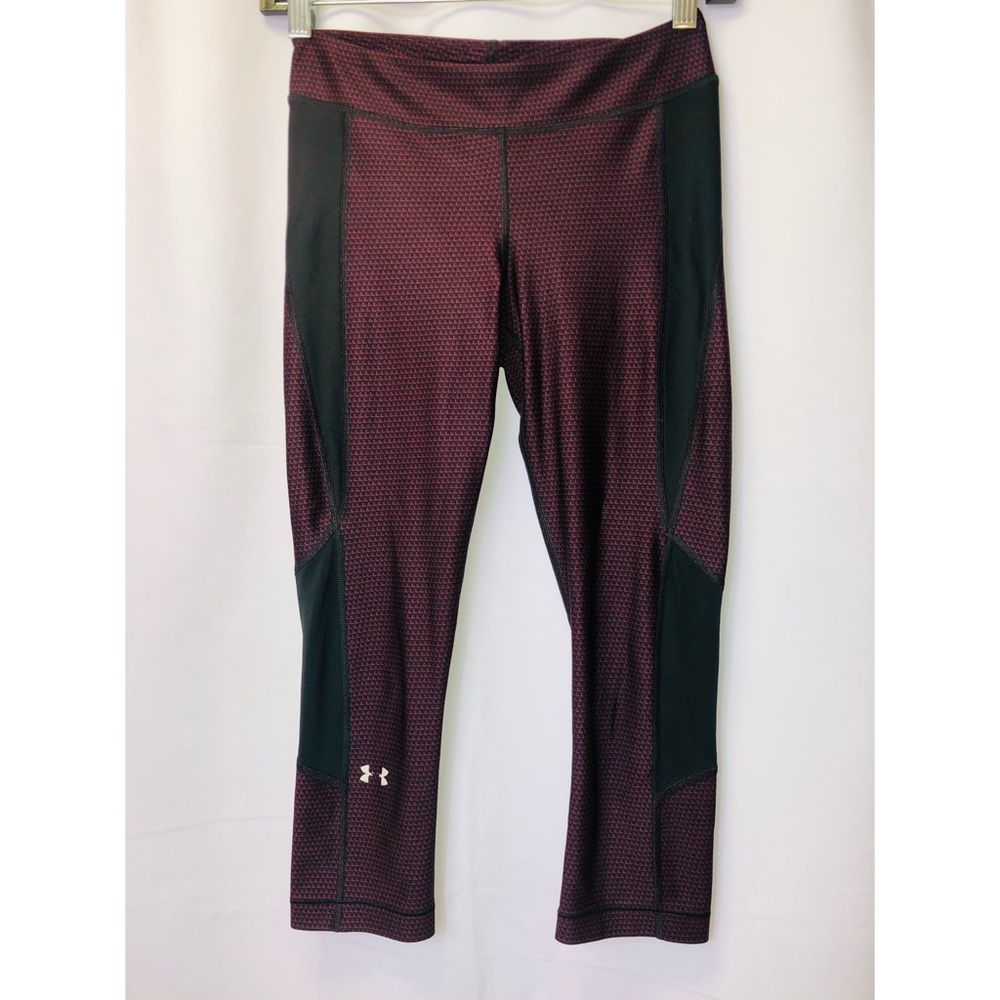 -N/A-Under Armour Heat Gear Printed Crop Leggings XS